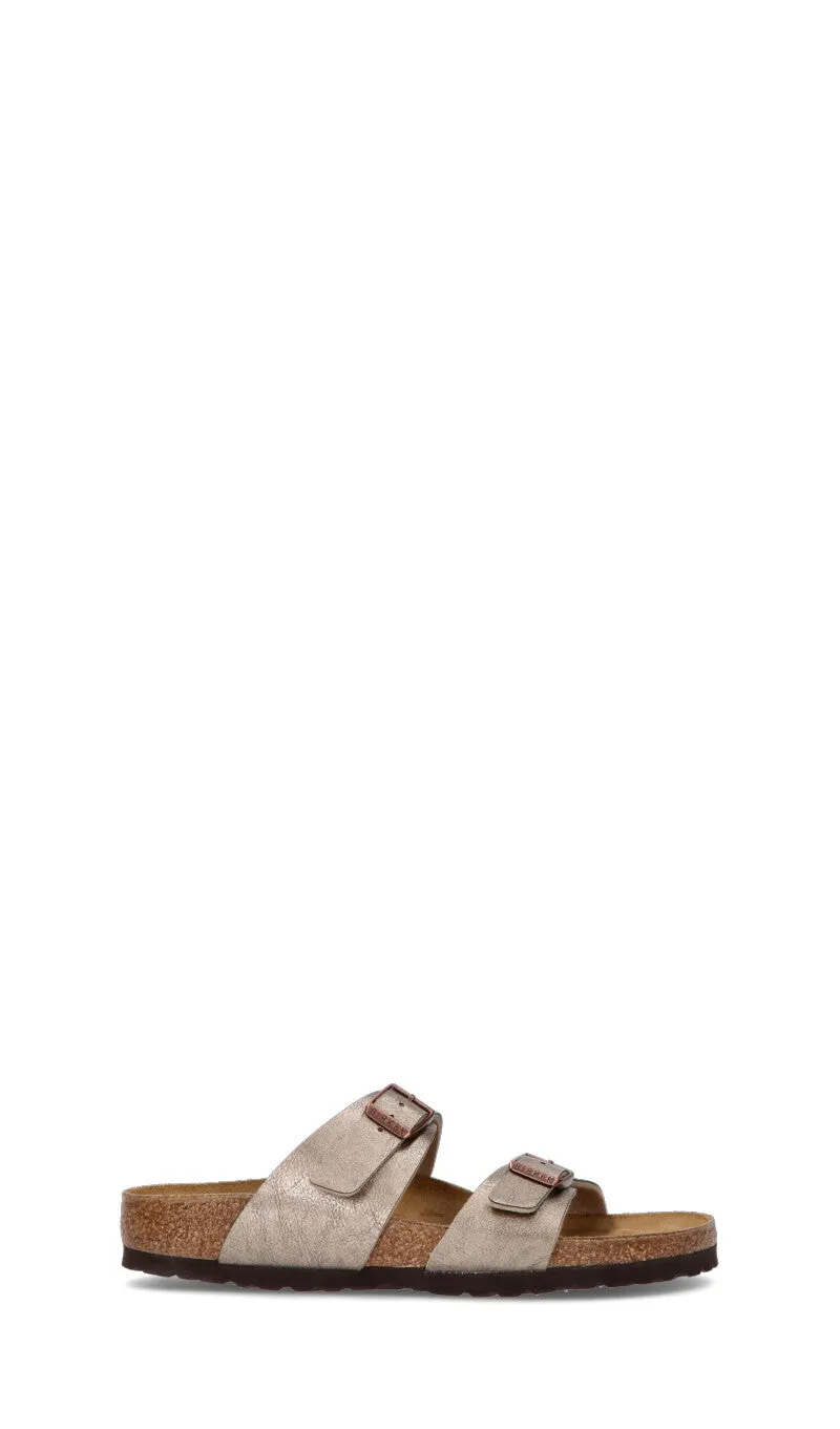 BIRKENSTOCK Ciabatta donna grigia/nera/marrone