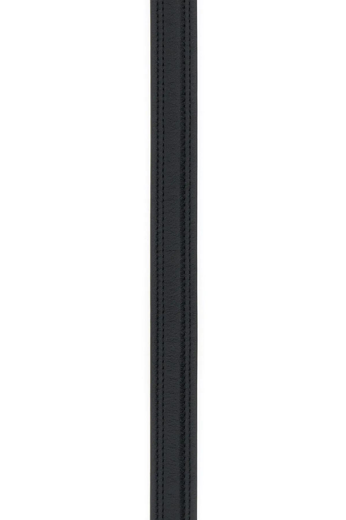 Black leather reversible VLogo belt    