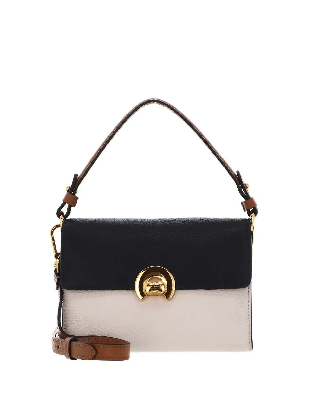 Coccinelle - Borsa a spalla piccola con tracolla in pelle Binxie Tricolor | Studioarch.com