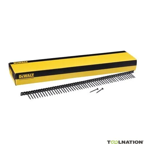 DeWalt Accessori DWF4100550 Vite a nastro 3,5 x 55 Testa a tromba filettatura grossa per profili in legno 1000 pezzi