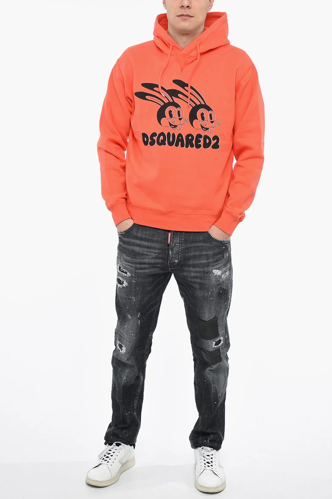 Felpa Hoodie LUNAR N.Y. con Stampa