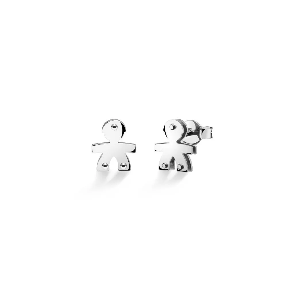 Orecchini leBebe LBB051 bimbo oro bianco 9kt