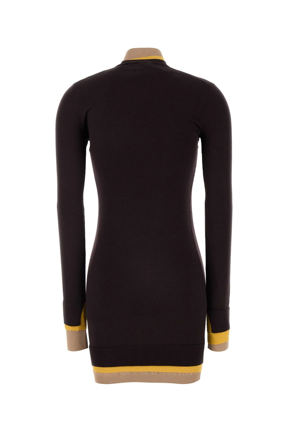 Plum wool blend dress    