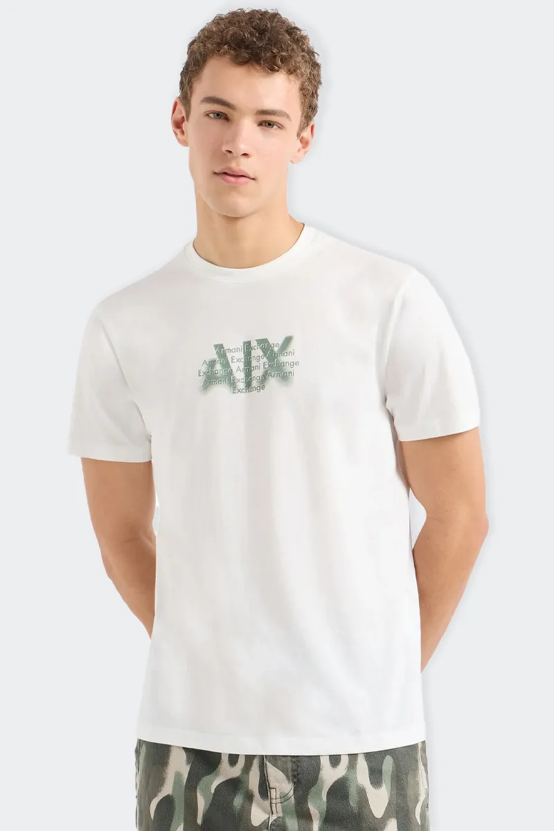 T-SHIRT BIANCA LOGO URBAN MILITARY